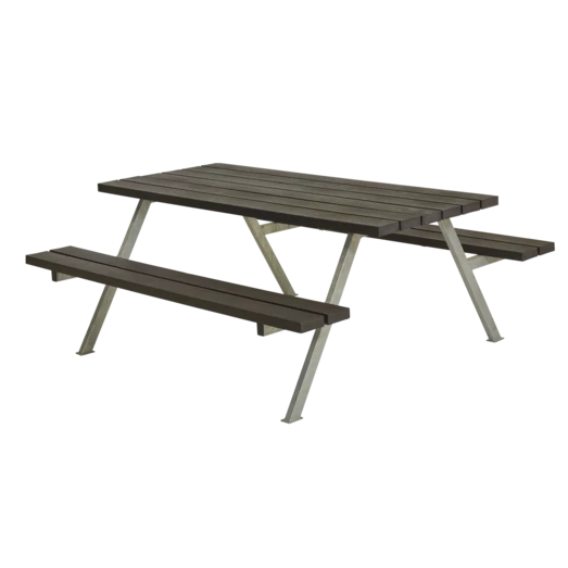 Plus Alpha Bord- Og Bænkesæt Replast Sort