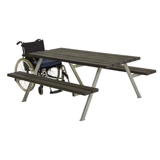 Plus Alpha Bord- Og Bænkesæt Replast Sort - Billede 2