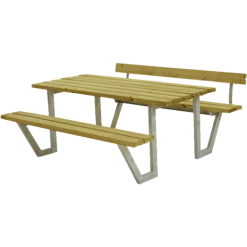 Plus Wega Bord/bænkesæt Med 1 Ryglæn 177 Cm Trykimp