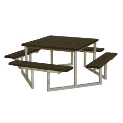 Plus Twist Bord/bænkesæt 204 Cm Sort