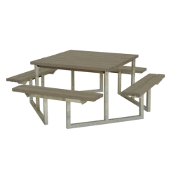 Plus Twist Bord/bænkesæt 204 Cm Gråbrun