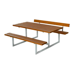 Plus Basic Bord/bænkesæt Med 1 Ryglæn 177 Cm Teak