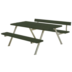 Plus Alpha Bord- Og Bænkesæt Med 1 Ryglæn Grøn