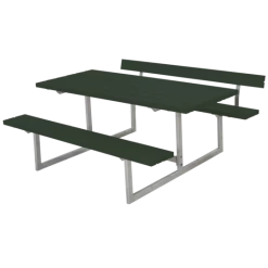 Plus Basic Bord/bænkesæt Med 1 Ryglæn 177 Cm Grøn