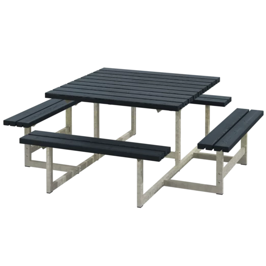 Plus Picnic Bord/bænkesæt 200 Cm Sort