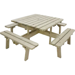 Plus Bord- Og Bænkesæt Trykimprægneret, 201 Cm