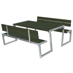 Plus Zigma Bord- Og Bænkesæt Grøn, 176 Cm