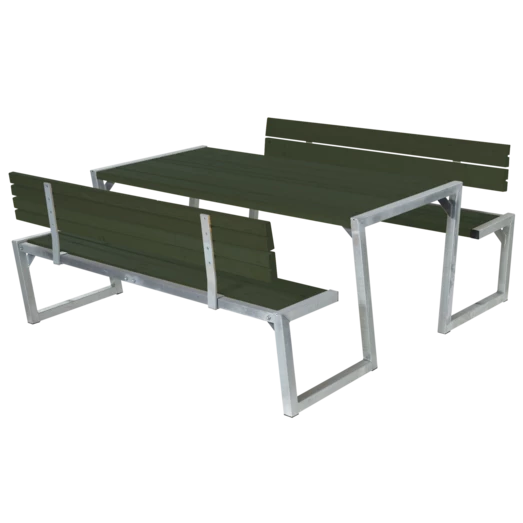 Plus Zigma Bord- Og Bænkesæt Grøn, 176 Cm