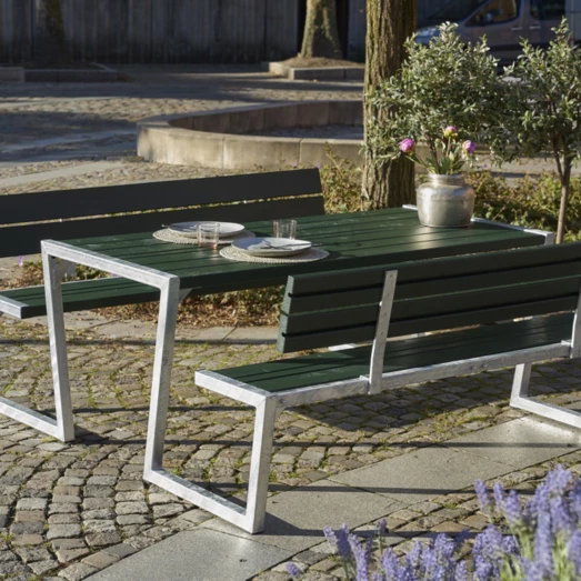 Plus Zigma Bord- Og Bænkesæt Grøn, 176 Cm - Billede 4