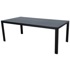 Egholm Havebord Sort, 205 X 100 Cm