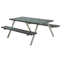 Plus Alpha Bord- Og Bænkesæt Retextil Sort