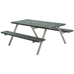 Plus Alpha Bord- Og Bænkesæt Retextil Grå