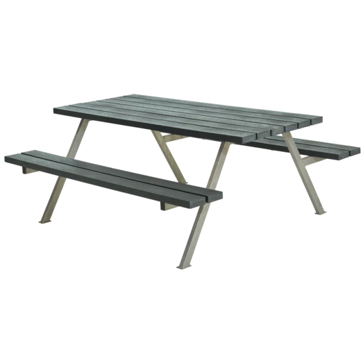 Plus Alpha Bord- Og Bænkesæt Retextil Grå