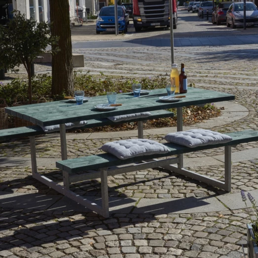Plus Basic Bord/bænkesæt 177 Cm Retextil Grøn - Billede 3