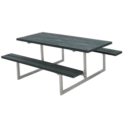 Plus Basic Bord/bænkesæt 177 Cm Retextil Grå