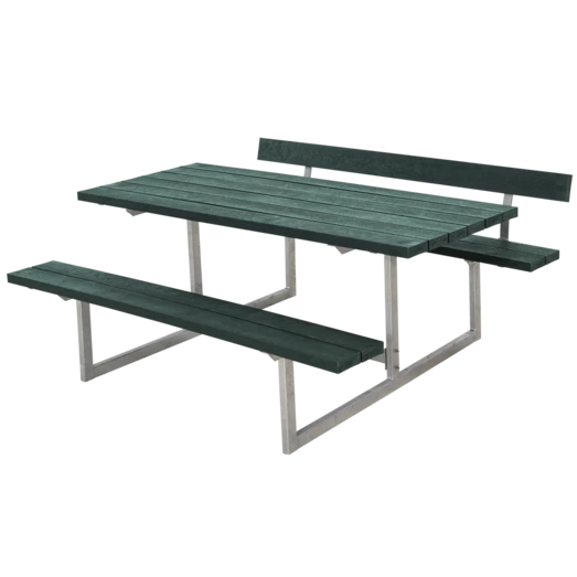 Plus Basic Bord/bænkesæt Med 1 Ryglæn 177 Cm Retextil Grøn
