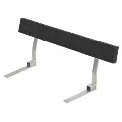 Plus Ryglæn Til Bord/bænkesæt 118 Cm Retextil Sort