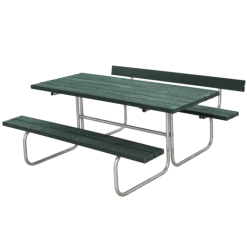 Plus Classic Bord/bænkesæt Med 1 Ryglæn 177 Cm Retextil Grøn