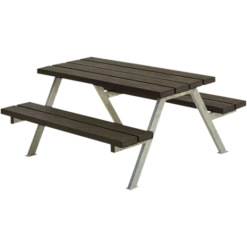 Plus Alpha Junior Bord/Bænkesæt Replast Sort